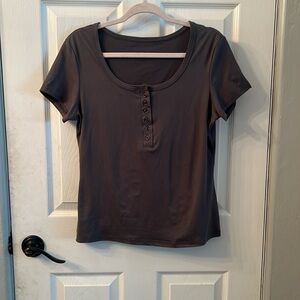 Short Sleeve 1/4 Button Down